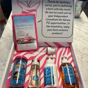 Pink Zebra Bath & Body Set with Pink Accents